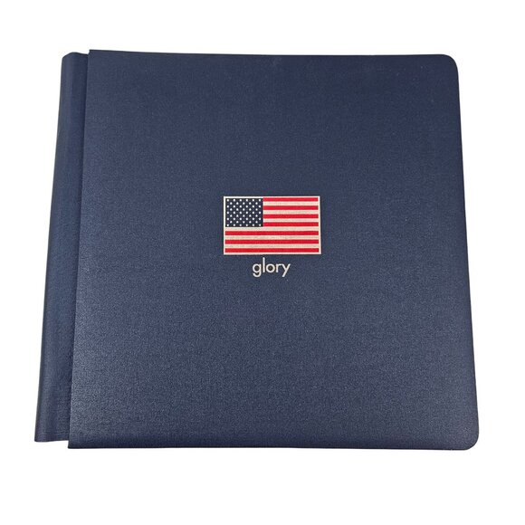Creative Memories Album 12 x 12 Glory Flag Navy Blue 30 Pages and Protectors - Picture 1 of 10